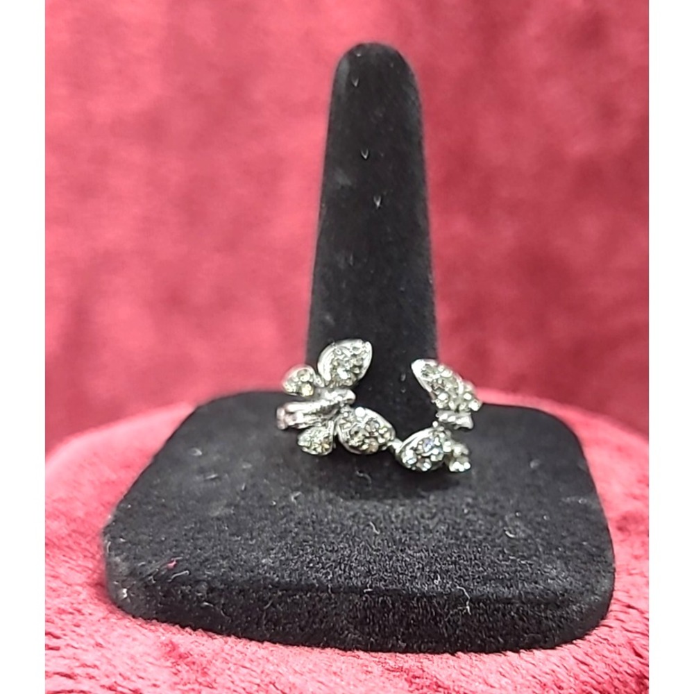 Rhinestone and Metal Alloy Butterfly Ring Costume‎ Jewelery